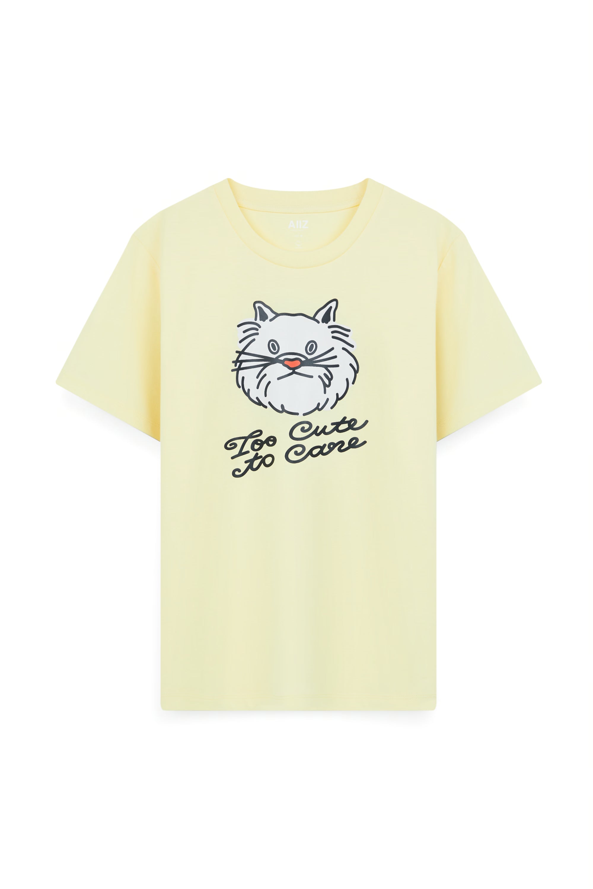 AIIZ Women's Pet Graphic T-Shirt (Yellow / S)