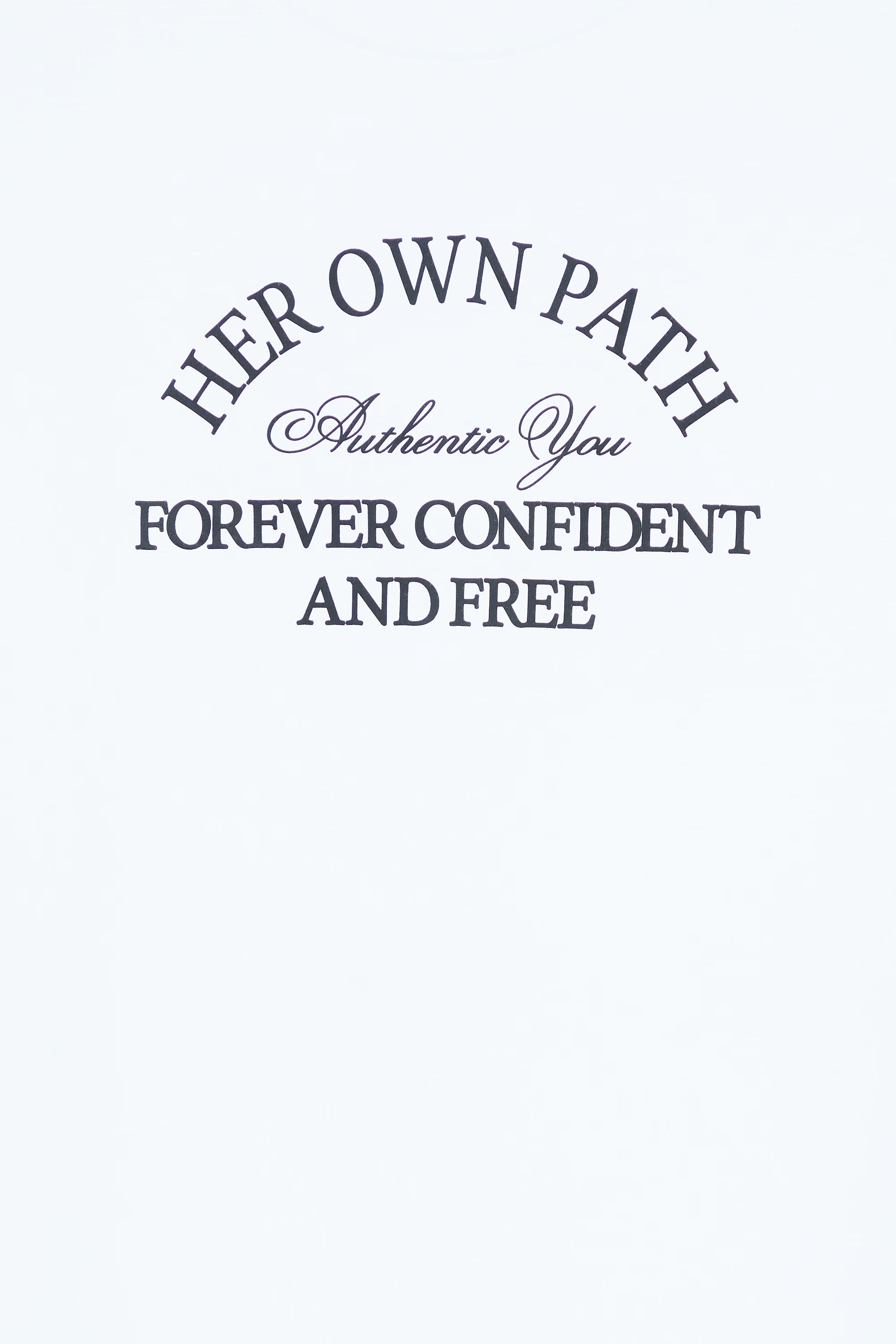 AIIZ Women's Typo Graphic T-Shirt