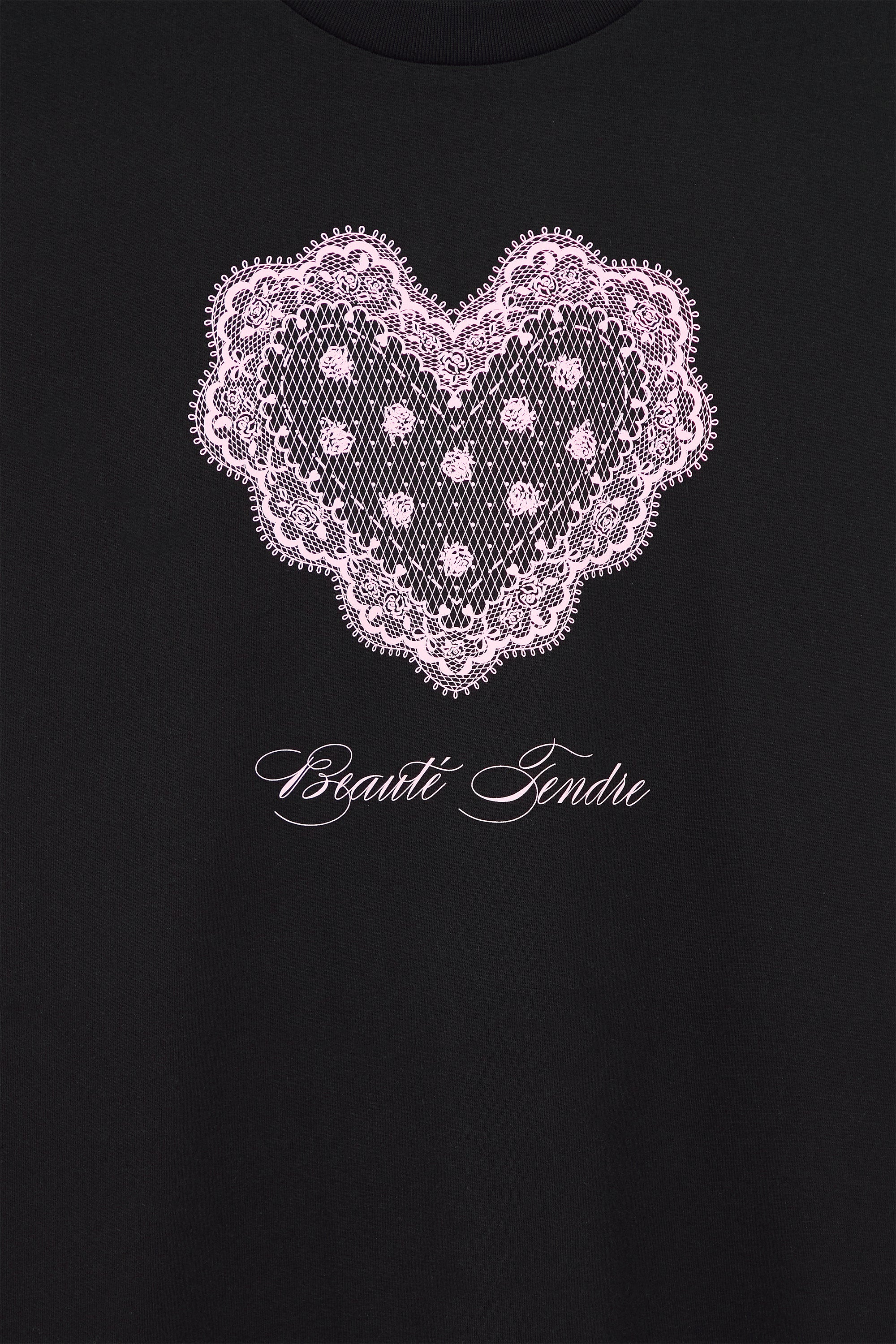 AIIZ Women's Lace Graphic T-Shirt