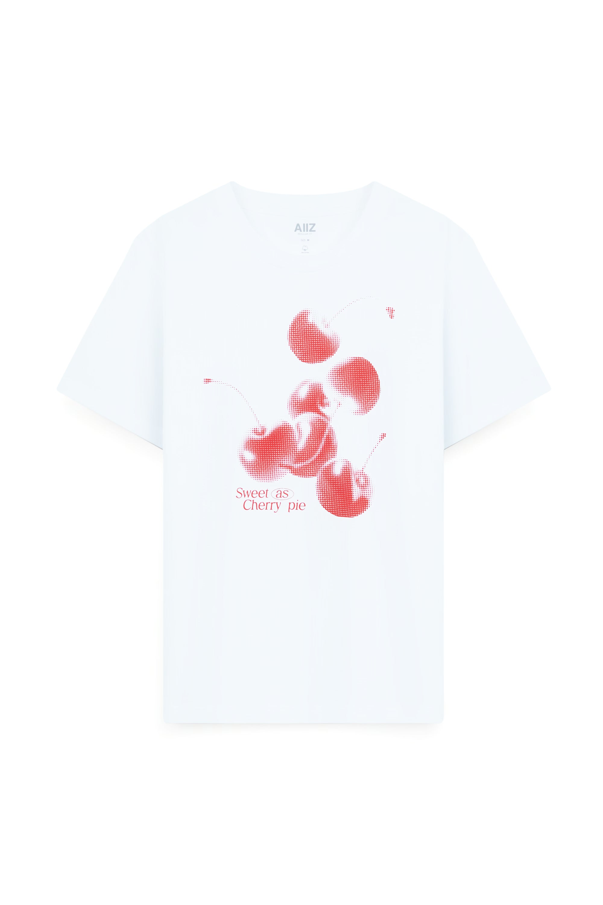 AIIZ Women's Cherry Graphic T-Shirt (White / S)