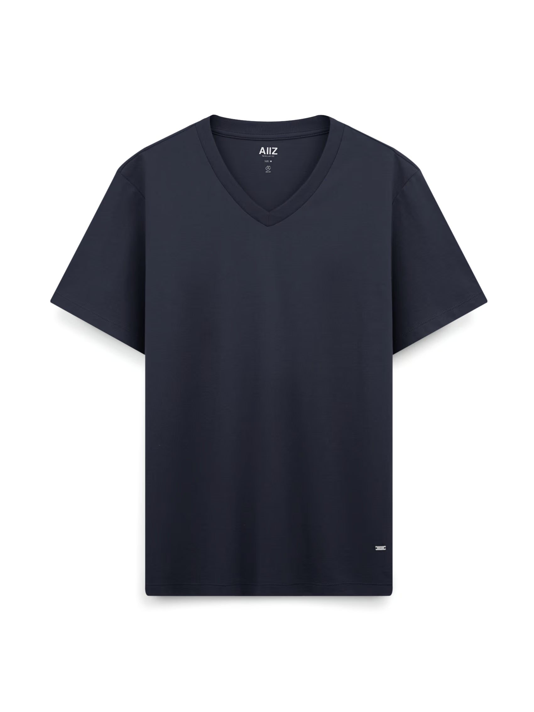 AIIZ Women’s Logo T-Shirt Cotton Polyester (Navy / S)