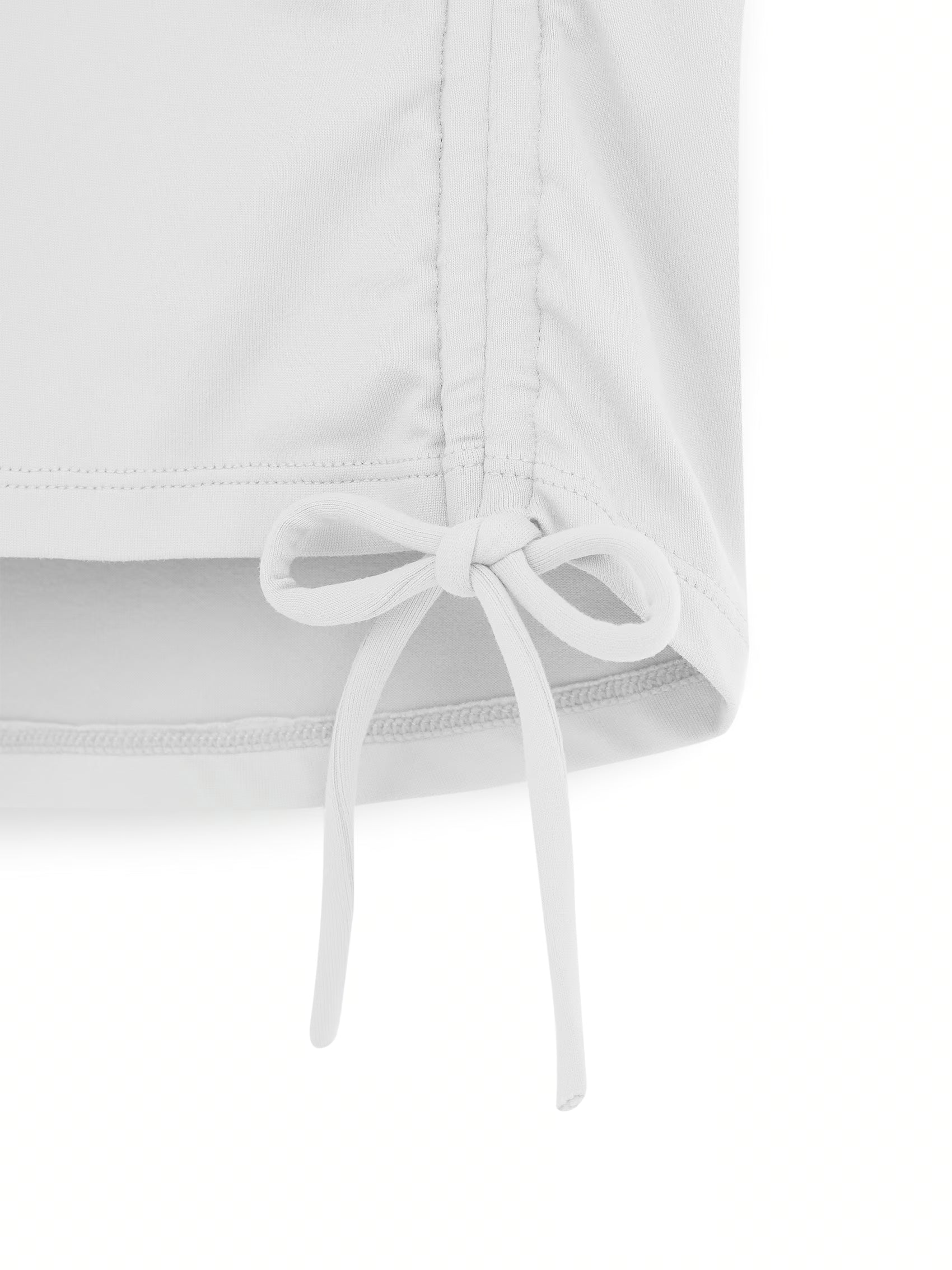 AIIZ Women's Drawstring Detail Sleeveless Top