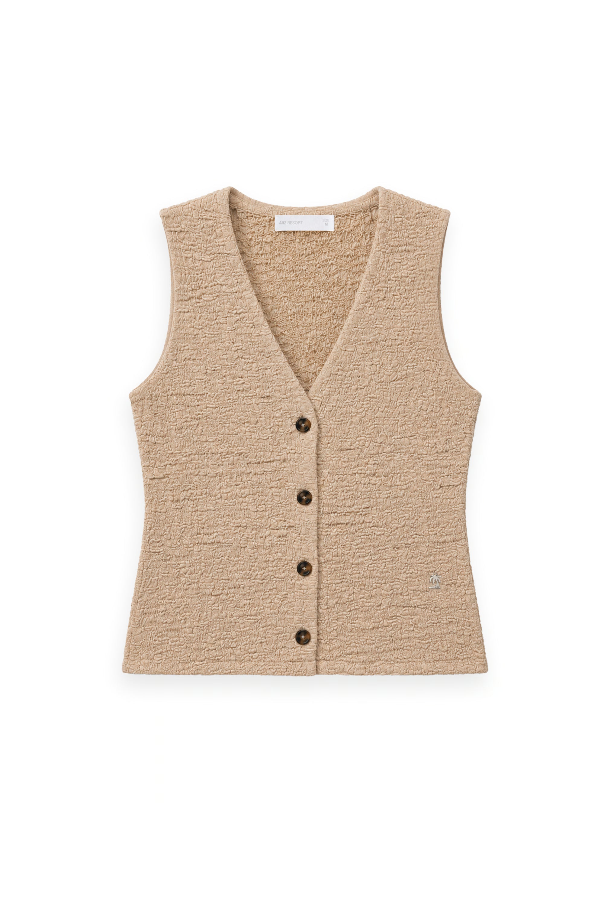 AIIZ Women's Crinkle Vest Top