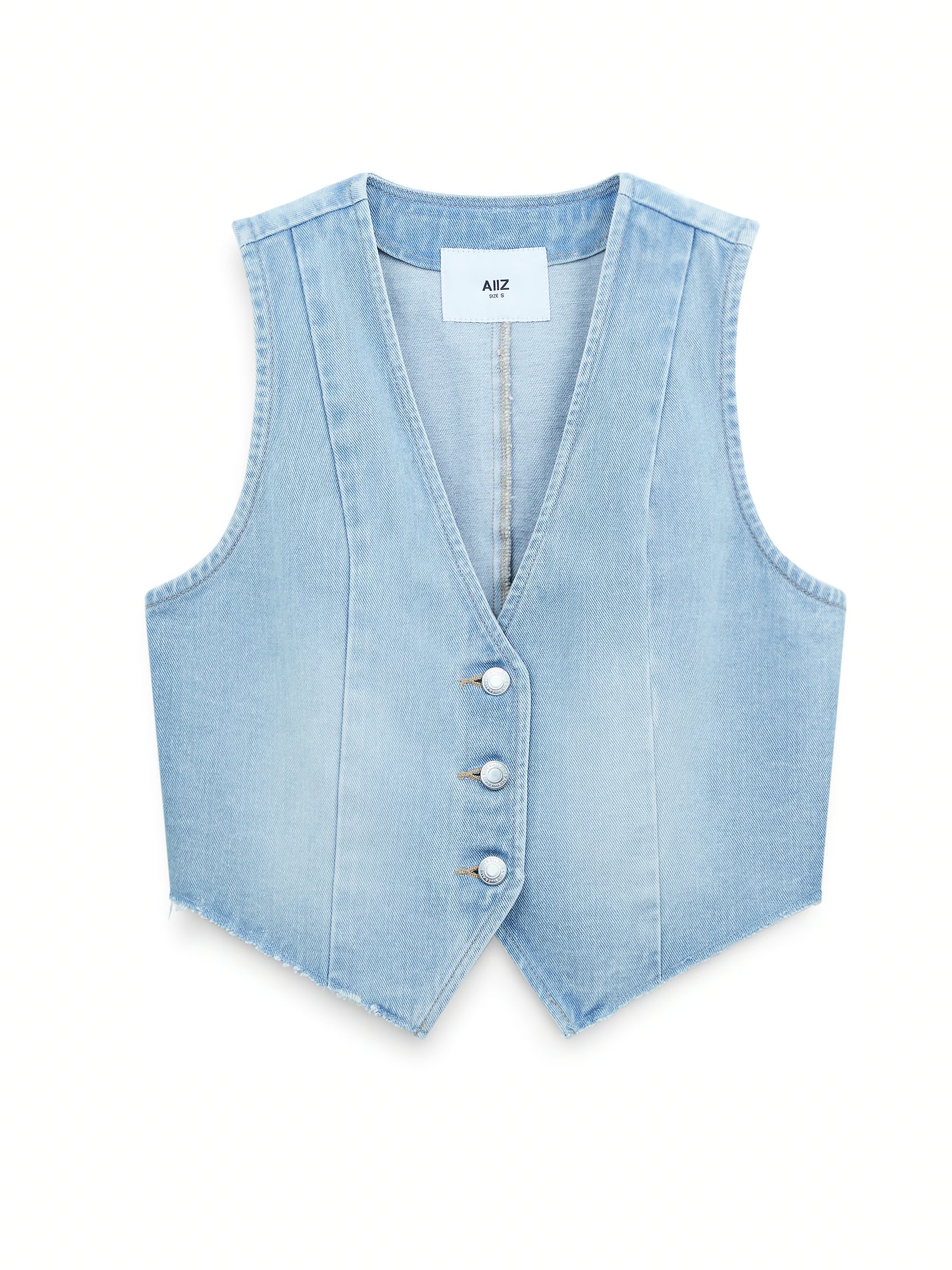 AIIZ Women's Waistcoat (Light Blue / S)